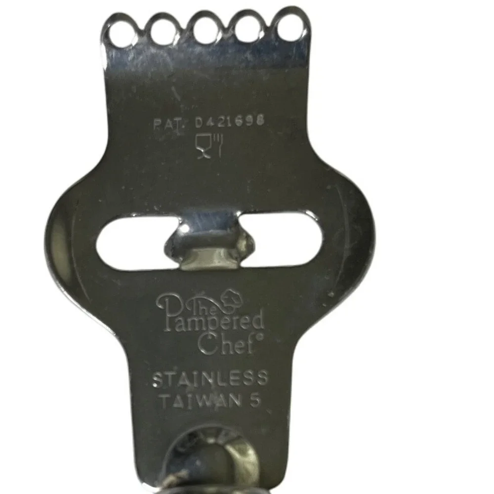 The Pampered Chef Stainless Steel‎ Citrus Zester Tool Kitchen Gadget